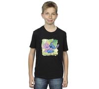 Disney Boy's Lilo & Stitch St Patrick´s Day Clover T-Shirt in Black | Size: 3-4 Years Disney Black 3-4 Years