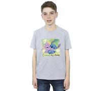 Disney Boy's Lilo & Stitch St Patrick´s Day Clover T-Shirt in Grey | Size: 3-4 Years Disney Grey 3-4 Years