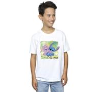 Disney Boy's Lilo & Stitch St Patrick´s Day Clover T-Shirt in White | Size: 3-4 Years Disney White 3-4 Years