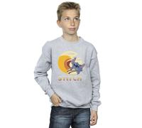 Disney Boy's Lilo & Stitch Summer Waves Sweatshirt in Grey | Size: 12-13 Years Disney Grey 12-13 Years
