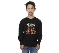 Disney Boy's Luca Best Summer Ever Sweatshirt in Black | Size: 5-6 Years Disney Black 5-6 Years