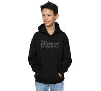 Disney Boy's Maleficent Mistress Of Evil Logo Hoodie in Black | Size: 5-6 Years Disney Black 5-6 Years