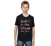 Disney Boy's Maleficent Mistress Of Evil Trust In The Love T-Shirt in Black | Size: 7-8 Years Disney Black 7-8 Years