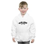 Disney Boy's Maleficent Mistress Of Evil Wings Silhouette Hoodie in White | Size: 5-6 Years Disney White 5-6 Years