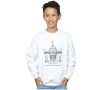Disney Boy's Mary Poppins Carousel Sketch Sweatshirt in White | Size: 7-8 Years Disney White 7-8 Years