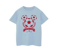 Disney Boys Mickey Football Head T-Shirt - Baby Blue - Baby Blue - 5-6 Years