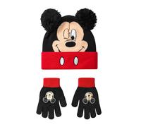 Disney Boys Mickey Mouse Beanie & Gloves Set