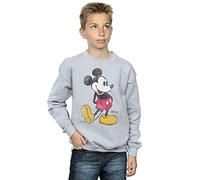 Disney Boys Mickey Mouse Classic Kick Sweatshirt 5-6 Years Sport Grey