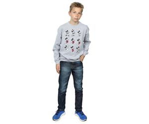 Disney Boy's Mickey Mouse Evolution Sweatshirt in Grey | Size: 9 Years Disney Grey 9 Years
