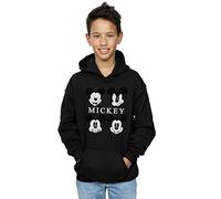 Disney Boys Mickey Mouse Four Heads Hoodie 12-13 years Black