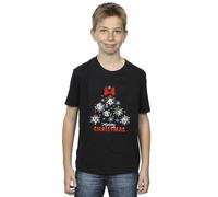 Disney Boy's Mickey Mouse & Friends Christmas Tree T-Shirt in Black | Size: 9 Years Disney Black 9 Years