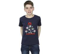 Disney Boy's Mickey Mouse & Friends Christmas Tree T-Shirt in Navy | Size: 3-4 Years Disney Navy 3-4 Years