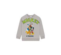 Disney Boy's Mickey Mouse & Friends Sweatshirt in Grey | Size: 6-7 Years Disney Grey 6-7 Years