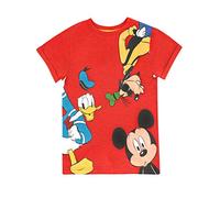 Disney Boys Mickey Mouse Goofy Donald Duck T-Shirt Red Age 18 to 24 Months