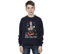 Disney Boys Mickey Mouse Goofy Let's Decorate Sweatshirt Navy Blue 3-4 Years