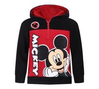 Disney Boys Mickey Mouse Half Zip Hoodie, Mickey Mouse Black, 5