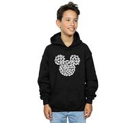 Disney Boys Mickey Mouse Head Of Hands Hoodie Black 7-8 Years