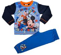 Disney Boys Mickey Mouse Long Length Pyjamas Age 4-5 Years Blue
