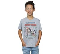 Disney Boy's Mickey Mouse Piano T-Shirt in Grey | Size: 5-6 Years Disney Grey 5-6 Years