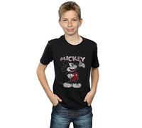 Disney Boys Mickey Mouse Presents T-Shirt 7-8 Years Black