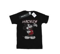 Disney Boys Mickey Mouse Presents T-Shirt (Black) Cotton - Size 5-6Y