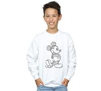 Disney Boys Mickey Mouse Sketch Kick Sweatshirt White 9-11 Years