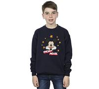 Disney Boys Mickey Mouse Stars Sweatshirt Navy Blue 12-13 Years