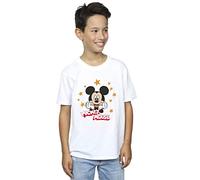 Disney Boys Mickey Mouse Stars T-Shirt White 3-4 Years
