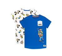 Disney Boys Mickey Mouse T-Shirt Pack of 2 Multicoloured Age 3 to 4 Years