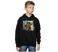 (7-8 Years, Black) Disney Boys Moana Maui Hoodie