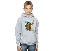 (5-6 Years, Sports Grey) Disney Boys Moana Maui Hoodie