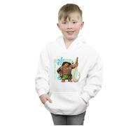 Disney Boy's Moana Maui Hoodie in White | Size: 7-8 Years Disney White 7-8 Years