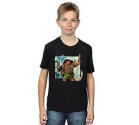 Disney Boys Moana Maui T-Shirt Black 5-6 Years