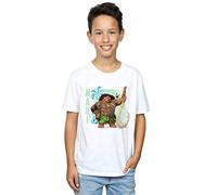 Disney Boys Moana Maui T-Shirt White 7-8 Years