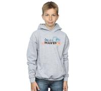Disney Boy's Moana One With The Waves Hoodie in Grey | Size: 5-6 Years Disney Grey 5-6 Years