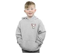 Disney Boy's Moana Pua The Pig Breast Print Hoodie in Grey | Size: 9 Years Disney Grey 9 Years