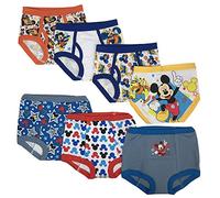 Disney Boys Mouse Potty Training Pants and Starter Kit with Stickers & Tracking Chart in Sizes 18m, 2t, 3t, 4t Baby and Toddler Underwear, Mickey Multi, 3 Years (Pack of 7)
