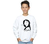 Disney Boy's Mulan Chopsticks Sweatshirt in White | Size: 12-13 Years Disney White 12-13 Years