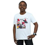Disney Boy's Mulan Movie Comic Style T-Shirt in White | Size: 3-4 Years Disney White 3-4 Years