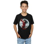 Disney Boy's Mulan Movie Sword Poster T-Shirt in Black | Size: 12-13 Years Disney Black 12-13 Years