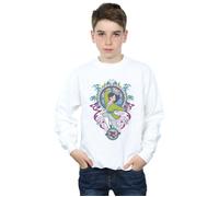 Disney Boy's Mulan Ornamental Sweatshirt in White | Size: 3-4 Years Disney White 3-4 Years