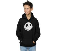 Disney Boy's Nightmare Before Christmas Jack Cracked Face Hoodie in Black | Size: 5-6 Years Disney Black 5-6 Years