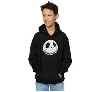 Disney Boy's Nightmare Before Christmas Jack Cracked Face Hoodie in Black | Size: 9 Years Disney Black 9 Years