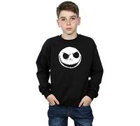 Disney Boys Nightmare Before Christmas Jack Skellington Face Sweatshirt 5-6 Years Black