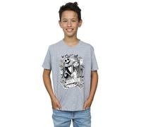 Disney Boy's Nightmare Before Christmas Simply Meant To Be T-Shirt in Grey | Size: 9 Years Disney Grey 9 Years