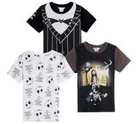 Disney Boys Nightmare Before Christmas T-Shirts (Pack of 3) 3-4 Years Multi