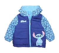 Disney Boy's Parka Garçon Lilo & Stitch, Marine, 5 Years