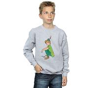 Disney Boys Peter Pan Classic Peter Sweatshirt 5-6 Years Sport Grey