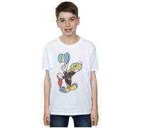 Disney Boy's Pinocchio Jiminy Cricket T-Shirt in White | Size: 3-4 Years Disney White 3-4 Years