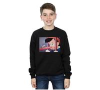 Disney Boy's Pinocchio Nose Still Sweatshirt in Black | Size: 5-6 Years Disney Black 5-6 Years